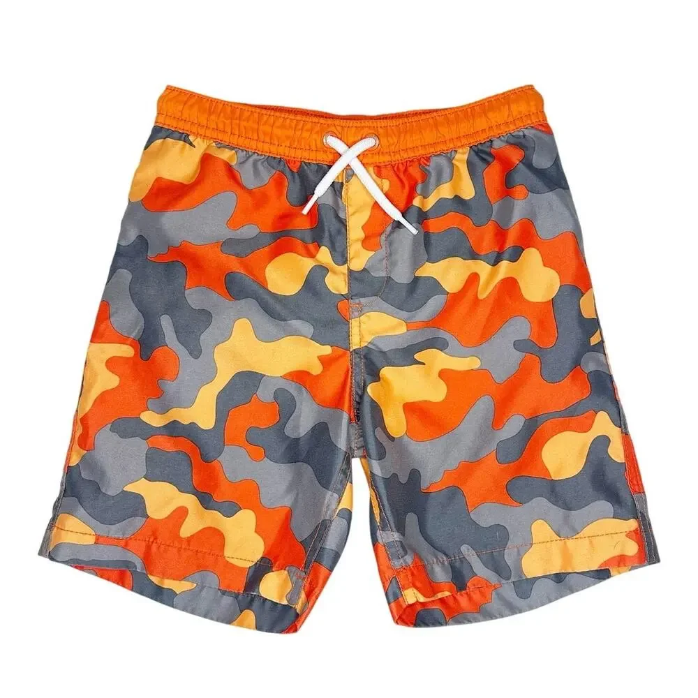 Lands' End Camo Print Swim Trunks Size 7